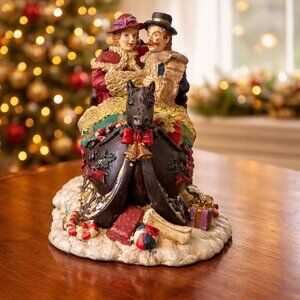 Dickens Collectible Windsor Collection Horse Sleigh Figurine